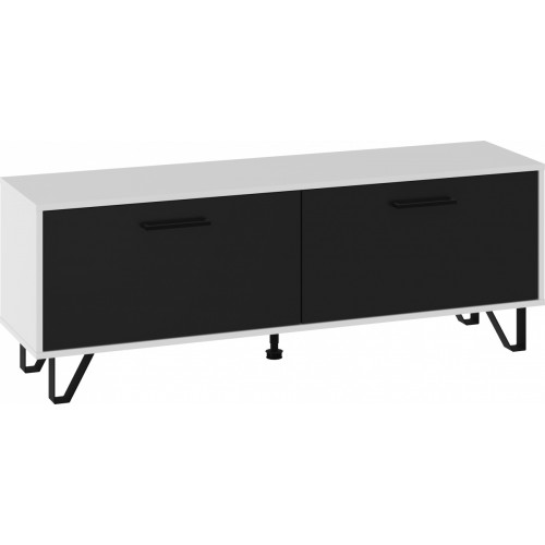 Tv galdiņš BOSS-12 140, Balts/Melns